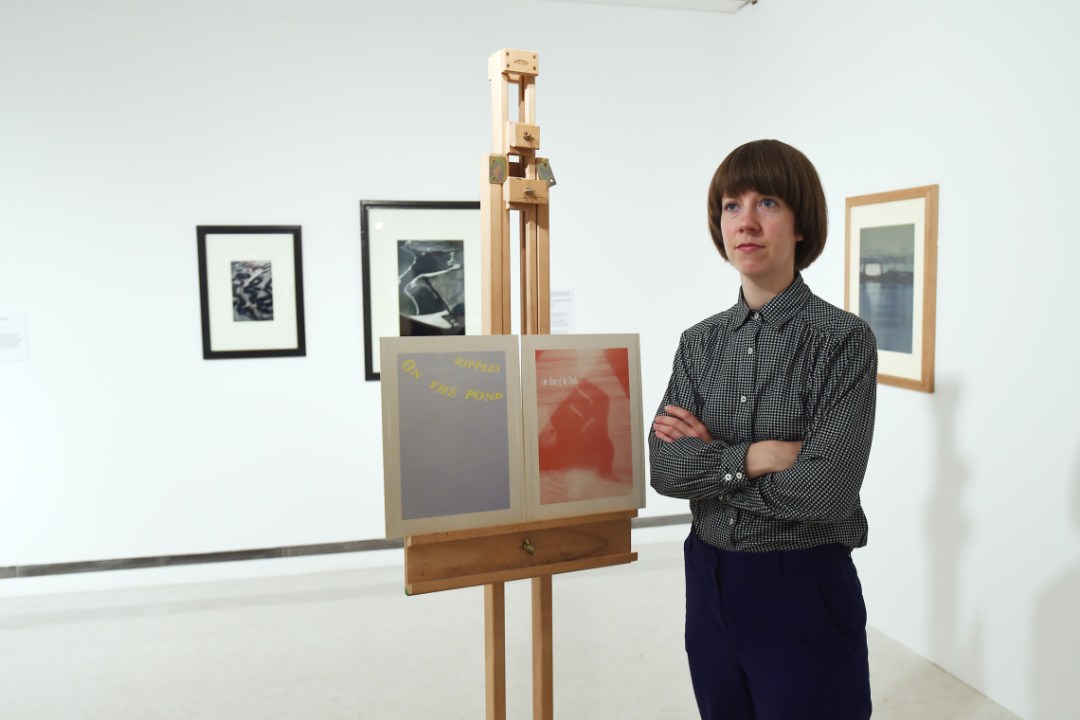 helen-de-main-with-her-work-in-ripples-on-the-pond-1